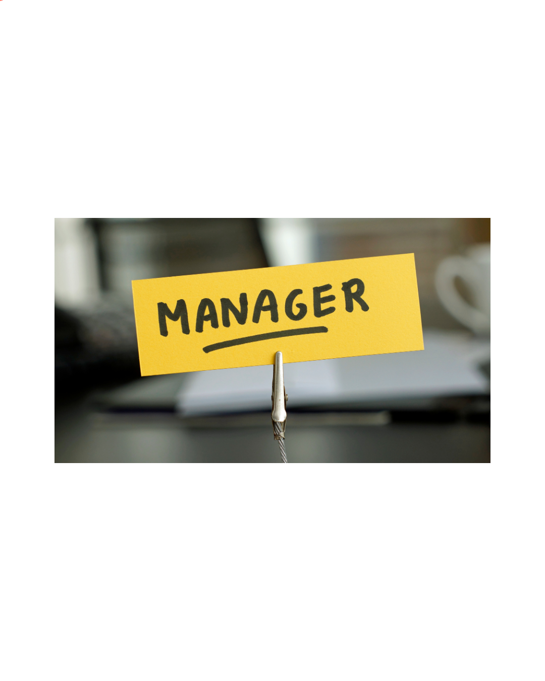 Managers are not counsellors