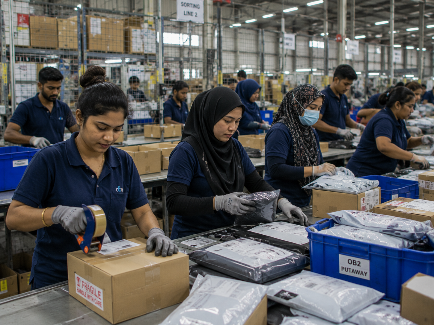 Packaging & Sorting workers